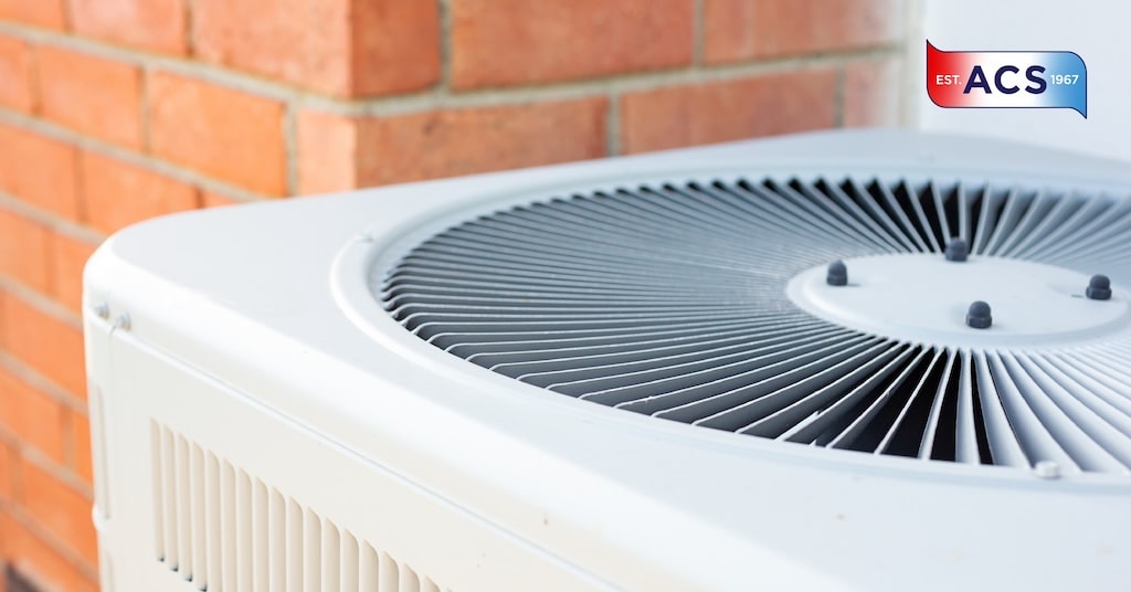 Closeup of Outdoor Air Conditioning unit